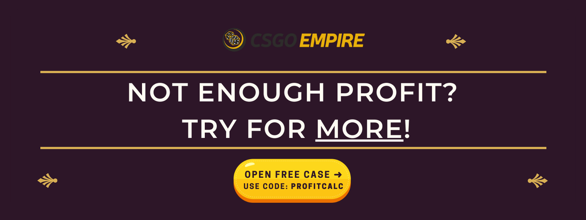 Get Free Case on CSGOEmpire with code PROFITCALC